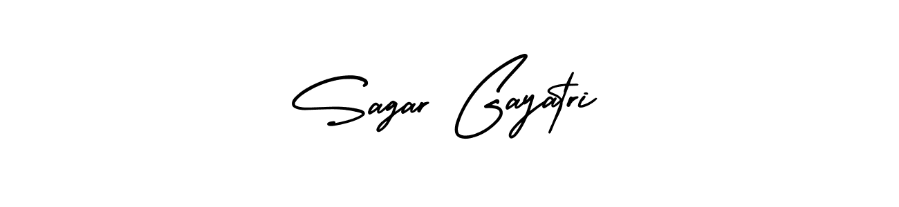 if you are searching for the best signature style for your name Sagar Gayatri. so please give up your signature search. here we have designed multiple signature styles  using AmerikaSignatureDemo-Regular. Sagar Gayatri signature style 3 images and pictures png