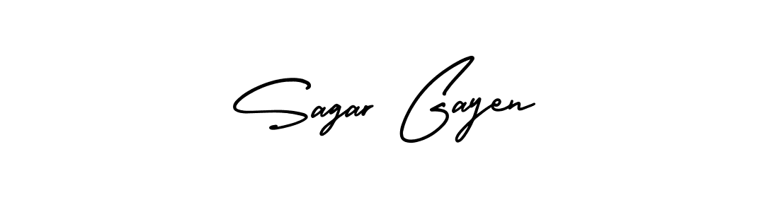 Best and Professional Signature Style for Sagar Gayen. AmerikaSignatureDemo-Regular Best Signature Style Collection. Sagar Gayen signature style 3 images and pictures png