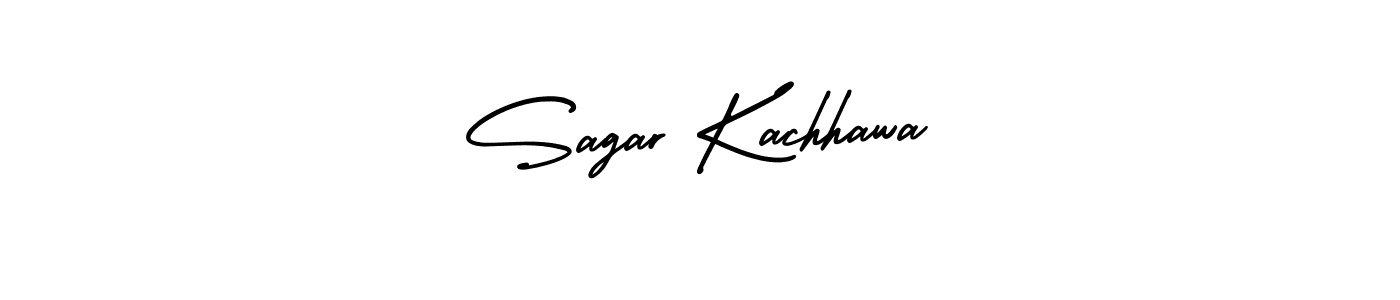 Make a short Sagar Kachhawa signature style. Manage your documents anywhere anytime using AmerikaSignatureDemo-Regular. Create and add eSignatures, submit forms, share and send files easily. Sagar Kachhawa signature style 3 images and pictures png