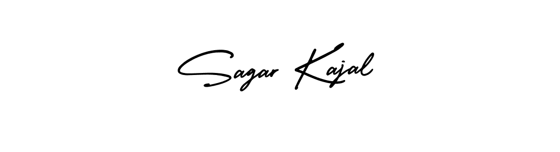 Make a beautiful signature design for name Sagar Kajal. With this signature (AmerikaSignatureDemo-Regular) style, you can create a handwritten signature for free. Sagar Kajal signature style 3 images and pictures png
