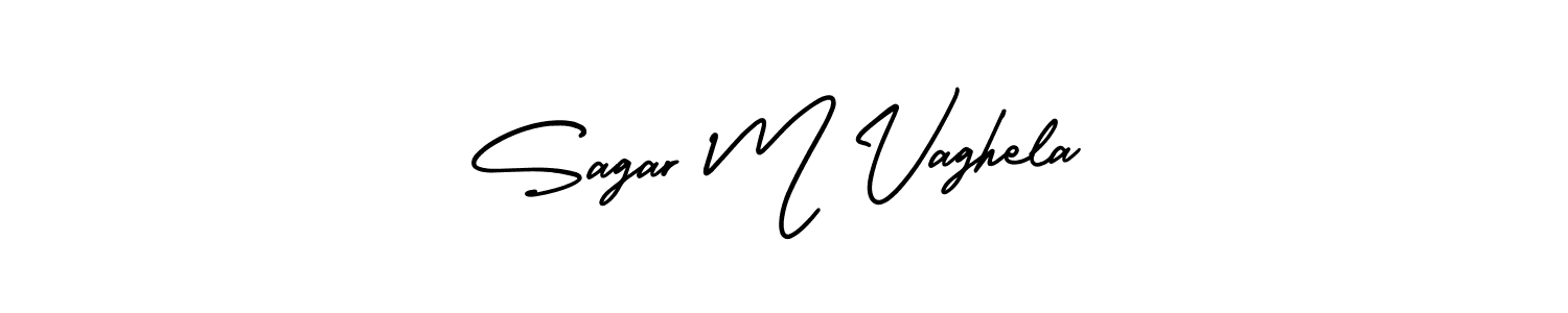 Best and Professional Signature Style for Sagar M Vaghela. AmerikaSignatureDemo-Regular Best Signature Style Collection. Sagar M Vaghela signature style 3 images and pictures png