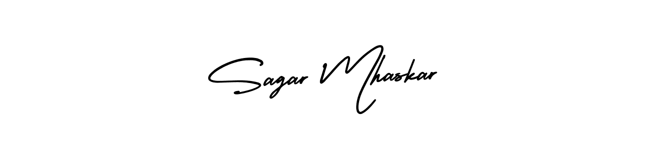 How to make Sagar Mhaskar name signature. Use AmerikaSignatureDemo-Regular style for creating short signs online. This is the latest handwritten sign. Sagar Mhaskar signature style 3 images and pictures png