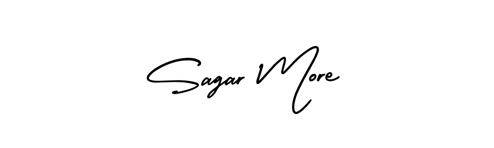 The best way (AmerikaSignatureDemo-Regular) to make a short signature is to pick only two or three words in your name. The name Sagar More include a total of six letters. For converting this name. Sagar More signature style 3 images and pictures png