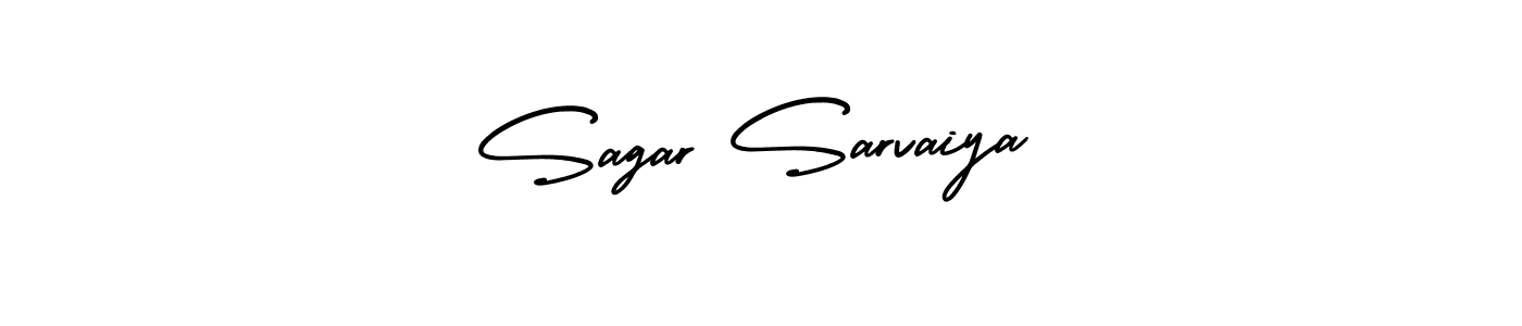 Use a signature maker to create a handwritten signature online. With this signature software, you can design (AmerikaSignatureDemo-Regular) your own signature for name Sagar Sarvaiya. Sagar Sarvaiya signature style 3 images and pictures png