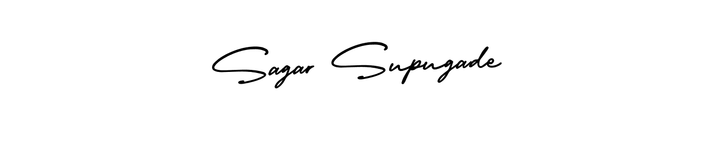 Make a beautiful signature design for name Sagar Supugade. With this signature (AmerikaSignatureDemo-Regular) style, you can create a handwritten signature for free. Sagar Supugade signature style 3 images and pictures png