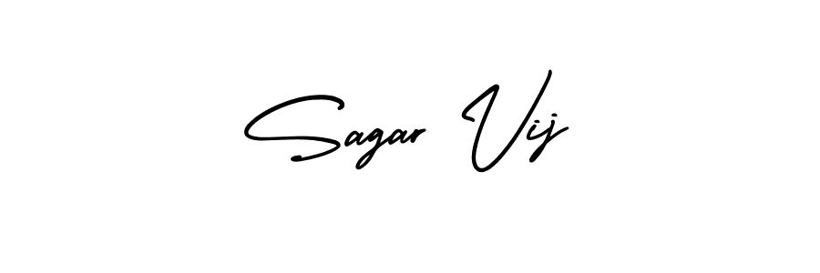 Check out images of Autograph of Sagar Vij name. Actor Sagar Vij Signature Style. AmerikaSignatureDemo-Regular is a professional sign style online. Sagar Vij signature style 3 images and pictures png