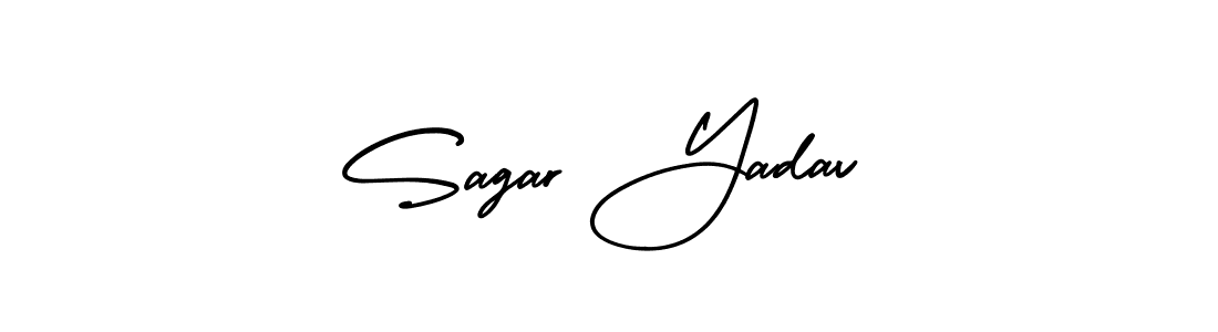 It looks lik you need a new signature style for name Sagar Yadav. Design unique handwritten (AmerikaSignatureDemo-Regular) signature with our free signature maker in just a few clicks. Sagar Yadav signature style 3 images and pictures png