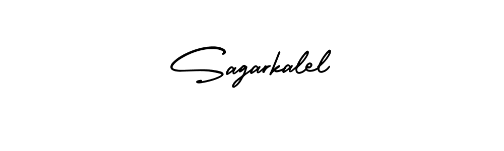 This is the best signature style for the Sagarkalel name. Also you like these signature font (AmerikaSignatureDemo-Regular). Mix name signature. Sagarkalel signature style 3 images and pictures png