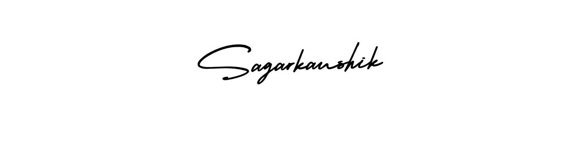 How to make Sagarkaushik signature? AmerikaSignatureDemo-Regular is a professional autograph style. Create handwritten signature for Sagarkaushik name. Sagarkaushik signature style 3 images and pictures png