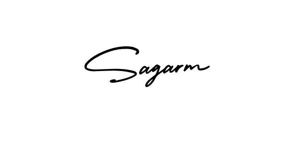 It looks lik you need a new signature style for name Sagarm. Design unique handwritten (AmerikaSignatureDemo-Regular) signature with our free signature maker in just a few clicks. Sagarm signature style 3 images and pictures png