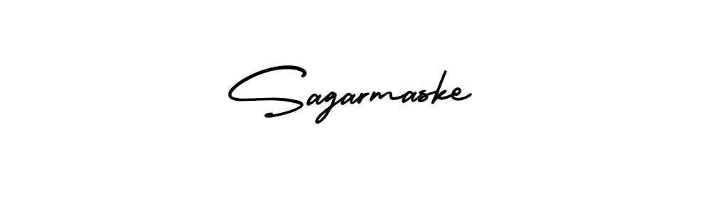 Use a signature maker to create a handwritten signature online. With this signature software, you can design (AmerikaSignatureDemo-Regular) your own signature for name Sagarmaske. Sagarmaske signature style 3 images and pictures png