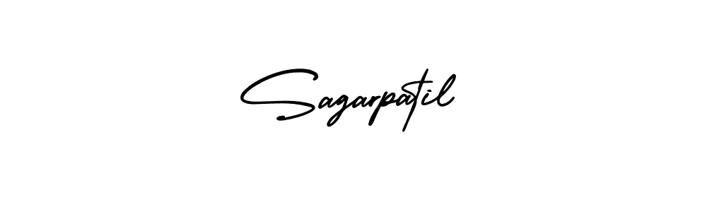 How to make Sagarpatil signature? AmerikaSignatureDemo-Regular is a professional autograph style. Create handwritten signature for Sagarpatil name. Sagarpatil signature style 3 images and pictures png