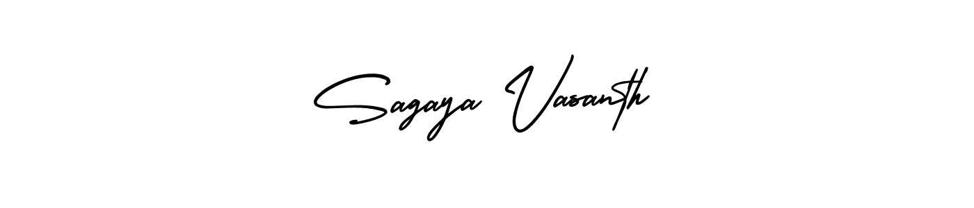 Also we have Sagaya Vasanth name is the best signature style. Create professional handwritten signature collection using AmerikaSignatureDemo-Regular autograph style. Sagaya Vasanth signature style 3 images and pictures png