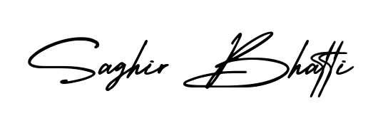 Also we have Saghir Bhatti name is the best signature style. Create professional handwritten signature collection using AmerikaSignatureDemo-Regular autograph style. Saghir Bhatti signature style 3 images and pictures png