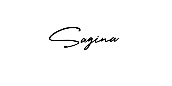 It looks lik you need a new signature style for name Sagina. Design unique handwritten (AmerikaSignatureDemo-Regular) signature with our free signature maker in just a few clicks. Sagina signature style 3 images and pictures png