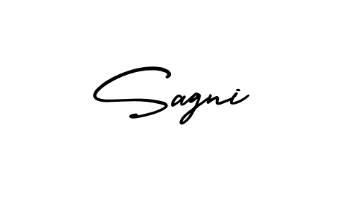 How to Draw Sagni signature style? AmerikaSignatureDemo-Regular is a latest design signature styles for name Sagni. Sagni signature style 3 images and pictures png