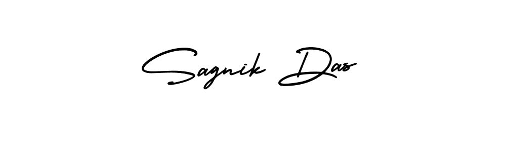 You should practise on your own different ways (AmerikaSignatureDemo-Regular) to write your name (Sagnik Das) in signature. don't let someone else do it for you. Sagnik Das signature style 3 images and pictures png