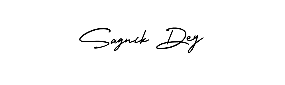 It looks lik you need a new signature style for name Sagnik Dey. Design unique handwritten (AmerikaSignatureDemo-Regular) signature with our free signature maker in just a few clicks. Sagnik Dey signature style 3 images and pictures png