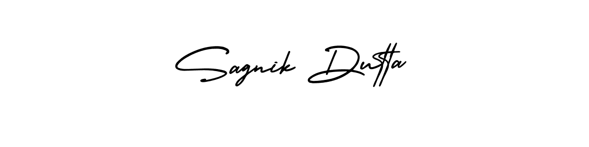 It looks lik you need a new signature style for name Sagnik Dutta. Design unique handwritten (AmerikaSignatureDemo-Regular) signature with our free signature maker in just a few clicks. Sagnik Dutta signature style 3 images and pictures png