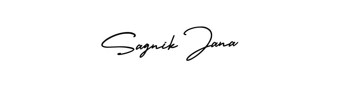 It looks lik you need a new signature style for name Sagnik Jana. Design unique handwritten (AmerikaSignatureDemo-Regular) signature with our free signature maker in just a few clicks. Sagnik Jana signature style 3 images and pictures png