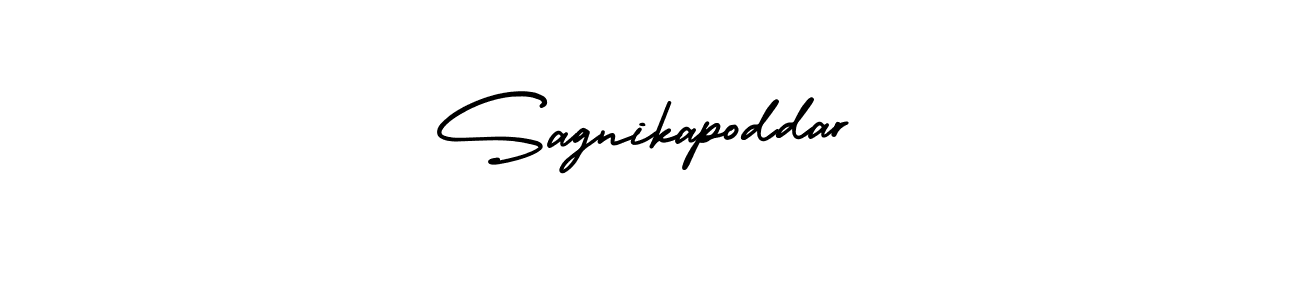 This is the best signature style for the Sagnikapoddar name. Also you like these signature font (AmerikaSignatureDemo-Regular). Mix name signature. Sagnikapoddar signature style 3 images and pictures png