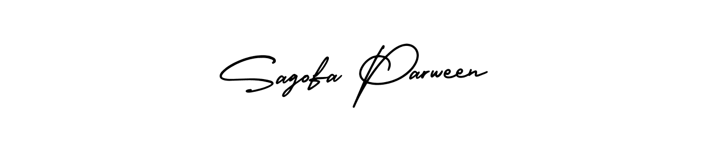 Sagofa Parween stylish signature style. Best Handwritten Sign (AmerikaSignatureDemo-Regular) for my name. Handwritten Signature Collection Ideas for my name Sagofa Parween. Sagofa Parween signature style 3 images and pictures png