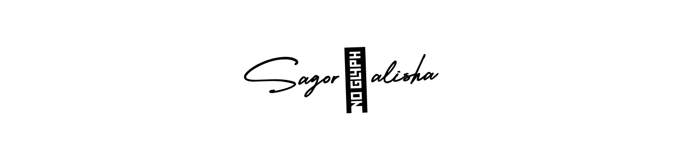 Design your own signature with our free online signature maker. With this signature software, you can create a handwritten (AmerikaSignatureDemo-Regular) signature for name Sagor♡alisha. Sagor♡alisha signature style 3 images and pictures png