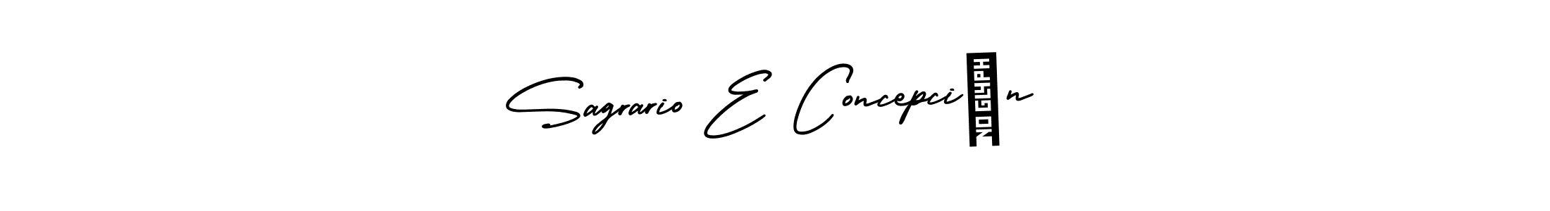 if you are searching for the best signature style for your name Sagrario E Concepción. so please give up your signature search. here we have designed multiple signature styles  using AmerikaSignatureDemo-Regular. Sagrario E Concepción signature style 3 images and pictures png