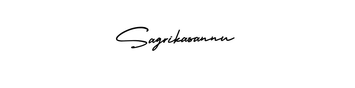 It looks lik you need a new signature style for name Sagrikasannu. Design unique handwritten (AmerikaSignatureDemo-Regular) signature with our free signature maker in just a few clicks. Sagrikasannu signature style 3 images and pictures png