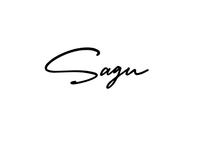 Use a signature maker to create a handwritten signature online. With this signature software, you can design (AmerikaSignatureDemo-Regular) your own signature for name Sagu. Sagu signature style 3 images and pictures png