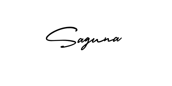 Saguna stylish signature style. Best Handwritten Sign (AmerikaSignatureDemo-Regular) for my name. Handwritten Signature Collection Ideas for my name Saguna. Saguna signature style 3 images and pictures png