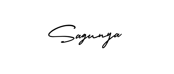 This is the best signature style for the Sagunya name. Also you like these signature font (AmerikaSignatureDemo-Regular). Mix name signature. Sagunya signature style 3 images and pictures png