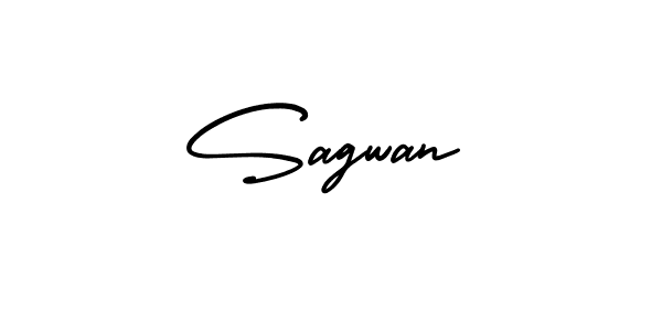 You should practise on your own different ways (AmerikaSignatureDemo-Regular) to write your name (Sagwan) in signature. don't let someone else do it for you. Sagwan signature style 3 images and pictures png