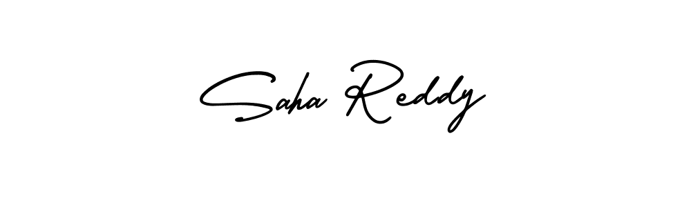 Best and Professional Signature Style for Saha Reddy. AmerikaSignatureDemo-Regular Best Signature Style Collection. Saha Reddy signature style 3 images and pictures png