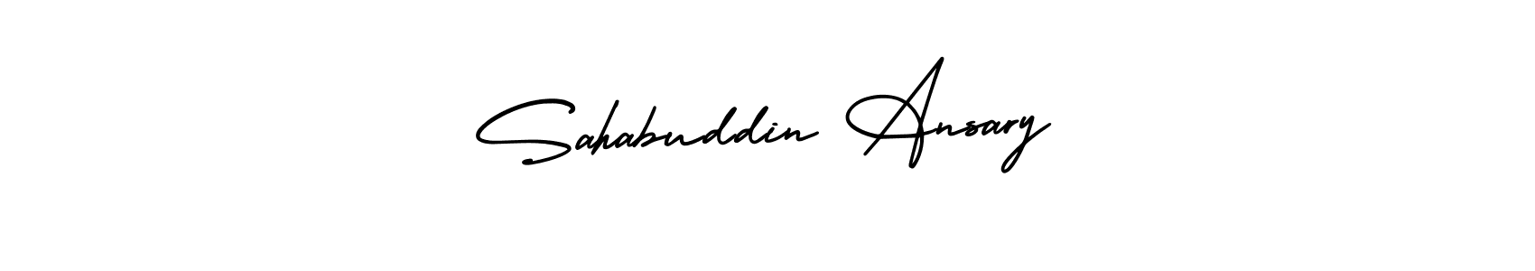 Sahabuddin Ansary stylish signature style. Best Handwritten Sign (AmerikaSignatureDemo-Regular) for my name. Handwritten Signature Collection Ideas for my name Sahabuddin Ansary. Sahabuddin Ansary signature style 3 images and pictures png
