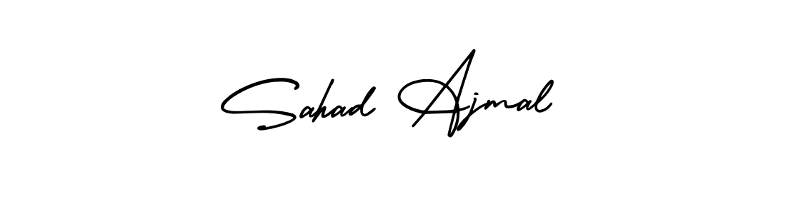 Also You can easily find your signature by using the search form. We will create Sahad Ajmal name handwritten signature images for you free of cost using AmerikaSignatureDemo-Regular sign style. Sahad Ajmal signature style 3 images and pictures png