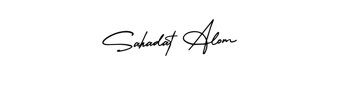 Make a beautiful signature design for name Sahadat Alom. With this signature (AmerikaSignatureDemo-Regular) style, you can create a handwritten signature for free. Sahadat Alom signature style 3 images and pictures png