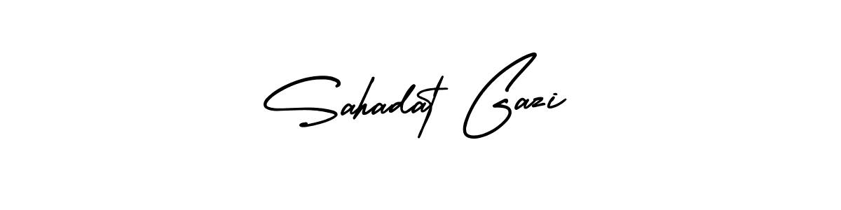 How to Draw Sahadat Gazi signature style? AmerikaSignatureDemo-Regular is a latest design signature styles for name Sahadat Gazi. Sahadat Gazi signature style 3 images and pictures png