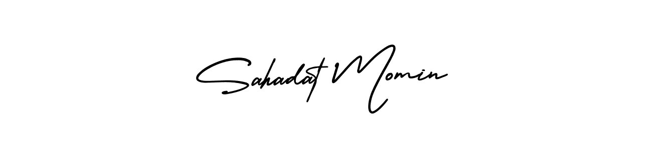 Design your own signature with our free online signature maker. With this signature software, you can create a handwritten (AmerikaSignatureDemo-Regular) signature for name Sahadat Momin. Sahadat Momin signature style 3 images and pictures png