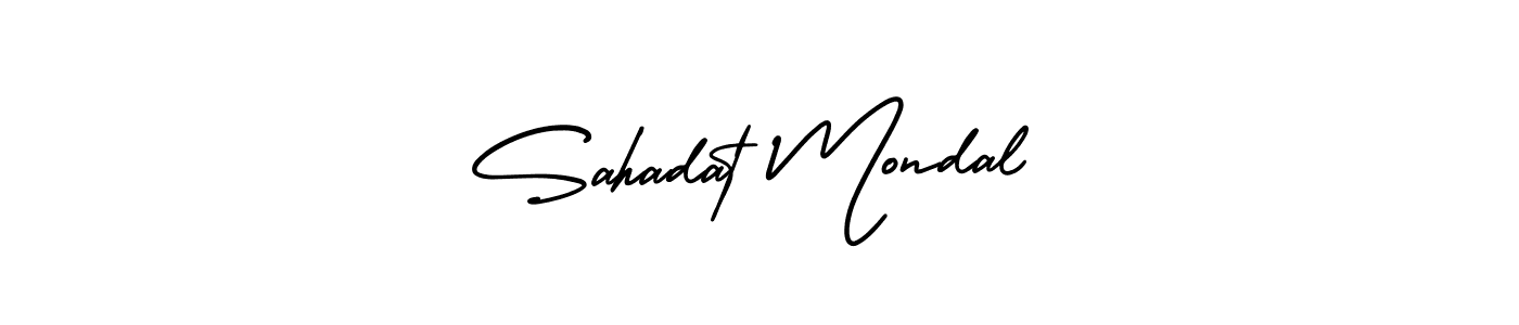 Create a beautiful signature design for name Sahadat Mondal. With this signature (AmerikaSignatureDemo-Regular) fonts, you can make a handwritten signature for free. Sahadat Mondal signature style 3 images and pictures png