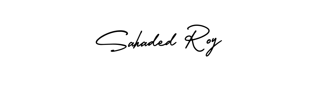 It looks lik you need a new signature style for name Sahaded Roy. Design unique handwritten (AmerikaSignatureDemo-Regular) signature with our free signature maker in just a few clicks. Sahaded Roy signature style 3 images and pictures png