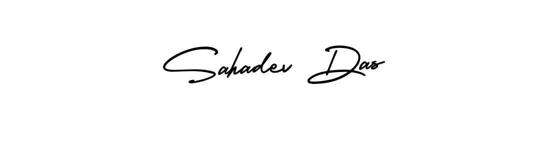 You should practise on your own different ways (AmerikaSignatureDemo-Regular) to write your name (Sahadev Das) in signature. don't let someone else do it for you. Sahadev Das signature style 3 images and pictures png