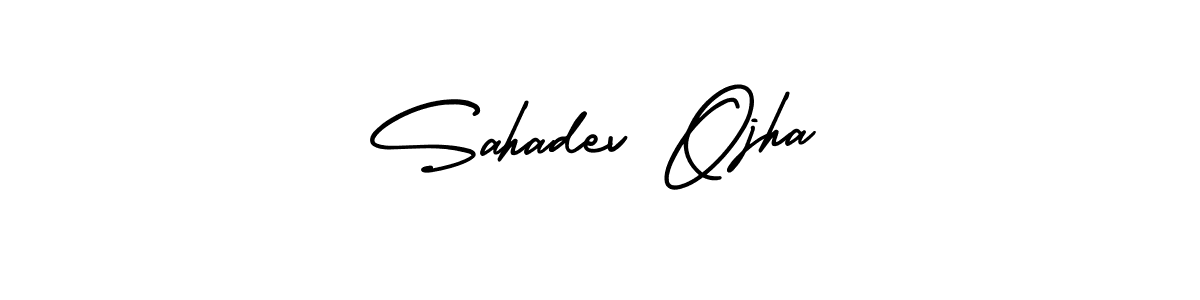 Make a beautiful signature design for name Sahadev Ojha. With this signature (AmerikaSignatureDemo-Regular) style, you can create a handwritten signature for free. Sahadev Ojha signature style 3 images and pictures png