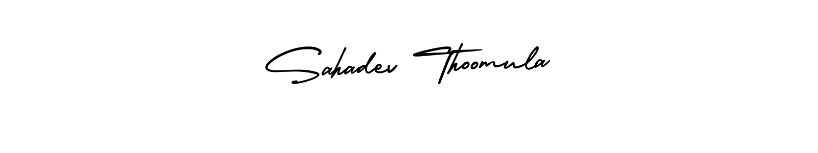 Use a signature maker to create a handwritten signature online. With this signature software, you can design (AmerikaSignatureDemo-Regular) your own signature for name Sahadev Thoomula. Sahadev Thoomula signature style 3 images and pictures png