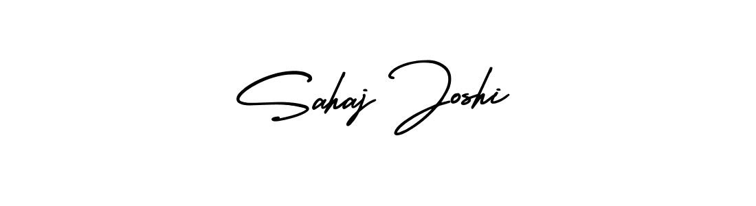 Sahaj Joshi stylish signature style. Best Handwritten Sign (AmerikaSignatureDemo-Regular) for my name. Handwritten Signature Collection Ideas for my name Sahaj Joshi. Sahaj Joshi signature style 3 images and pictures png