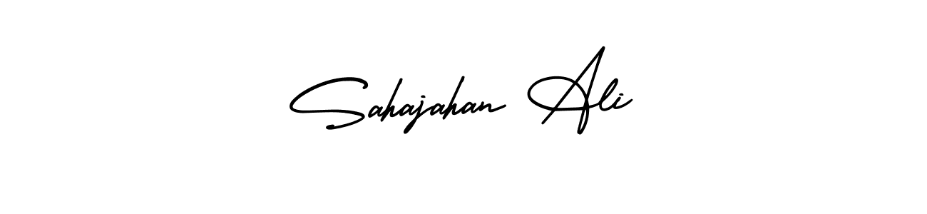 if you are searching for the best signature style for your name Sahajahan Ali. so please give up your signature search. here we have designed multiple signature styles  using AmerikaSignatureDemo-Regular. Sahajahan Ali signature style 3 images and pictures png