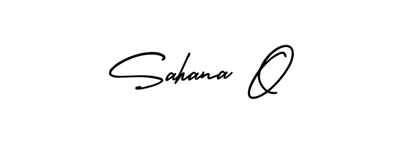 Design your own signature with our free online signature maker. With this signature software, you can create a handwritten (AmerikaSignatureDemo-Regular) signature for name Sahana O. Sahana O signature style 3 images and pictures png