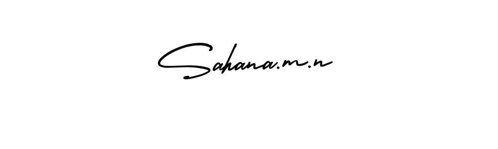 Make a beautiful signature design for name Sahana.m.n. Use this online signature maker to create a handwritten signature for free. Sahana.m.n signature style 3 images and pictures png