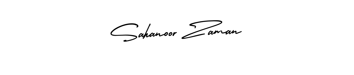 Sahanoor Zaman stylish signature style. Best Handwritten Sign (AmerikaSignatureDemo-Regular) for my name. Handwritten Signature Collection Ideas for my name Sahanoor Zaman. Sahanoor Zaman signature style 3 images and pictures png