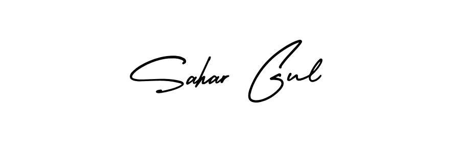 Design your own signature with our free online signature maker. With this signature software, you can create a handwritten (AmerikaSignatureDemo-Regular) signature for name Sahar Gul. Sahar Gul signature style 3 images and pictures png